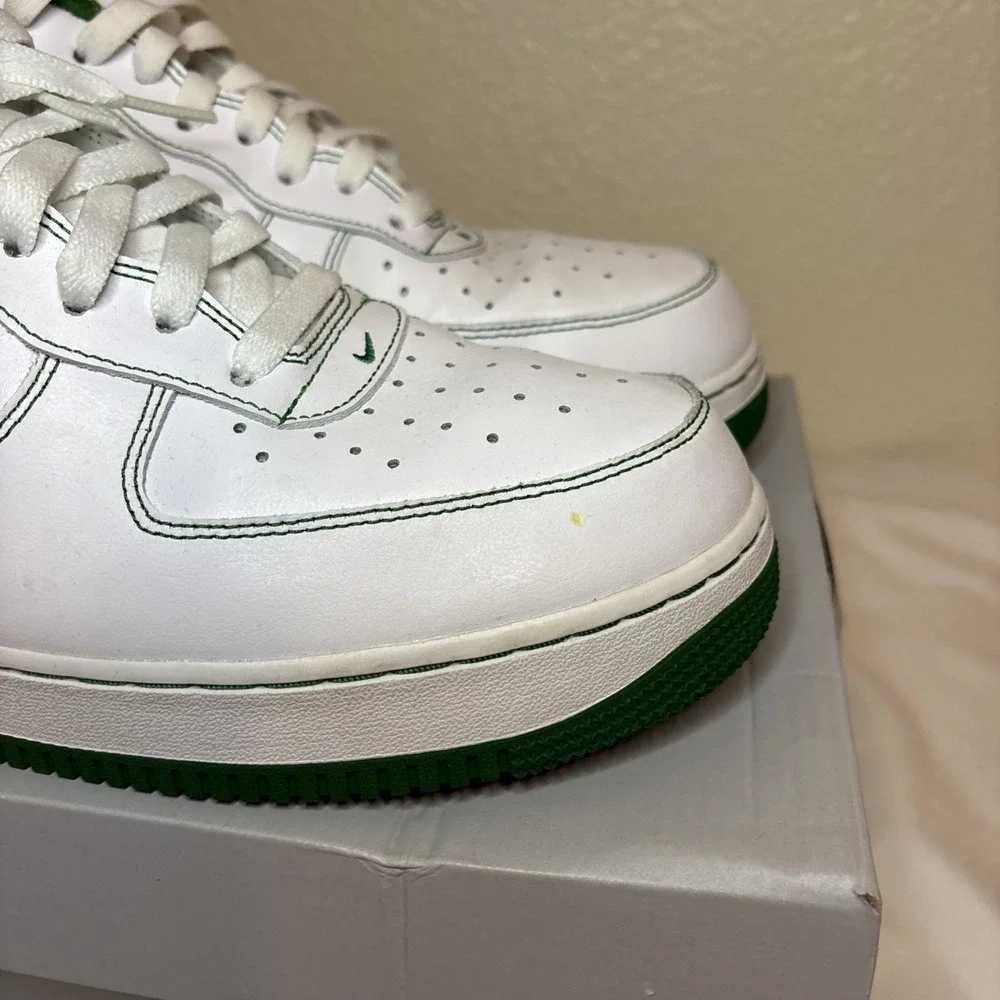 Nike Air Force 1 '07 Contrast Stitch‎ - White Pine Green Size 13